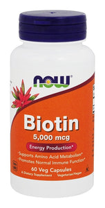 now-foods-biotin-5000-mcg-60-veg-capsules - Supplements-Natural & Organic Vitamins-Essentials4me