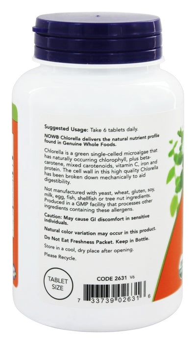 now-foods-certified-organic-chlorella-500-mg-200-tablets - Supplements-Natural & Organic Vitamins-Essentials4me