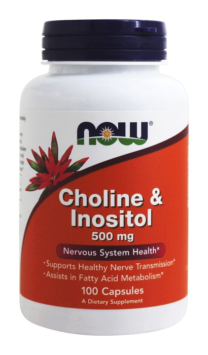 now-foods-choline-and-inositol-500-mg-100-capsules - Supplements-Natural & Organic Vitamins-Essentials4me