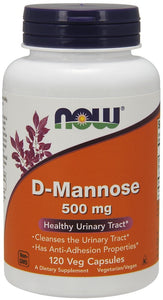 now-foods-d-mannose-500-mg-120-capsules - Supplements-Natural & Organic Vitamins-Essentials4me