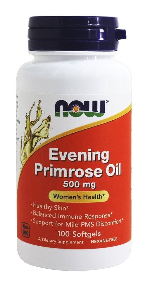 now-foods-evening-primrose-500-mg-100-softgels - Supplements-Natural & Organic Vitamins-Essentials4me