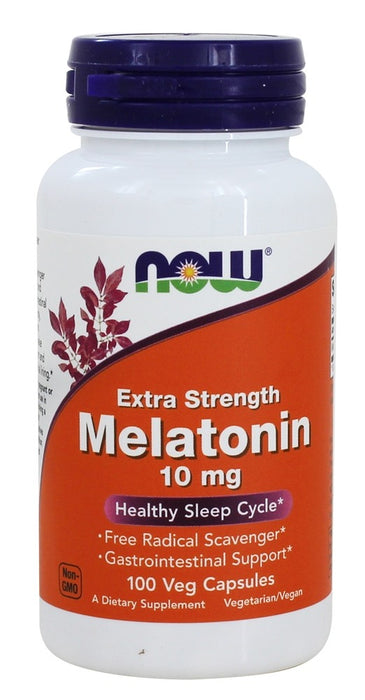 now-foods-melatonin-10-mg-100-veg-capsules - Supplements-Natural & Organic Vitamins-Essentials4me