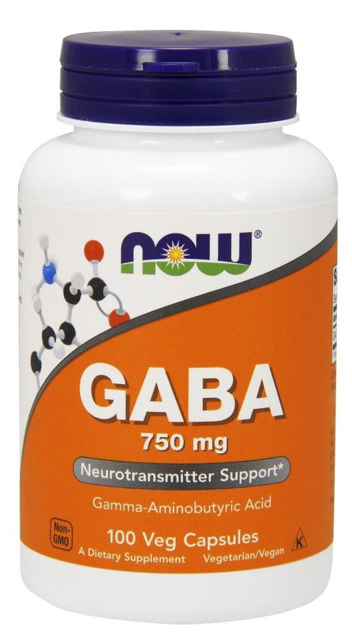 now-foods-gaba-750-mg-100-veg-capsules - Supplements-Natural & Organic Vitamins-Essentials4me