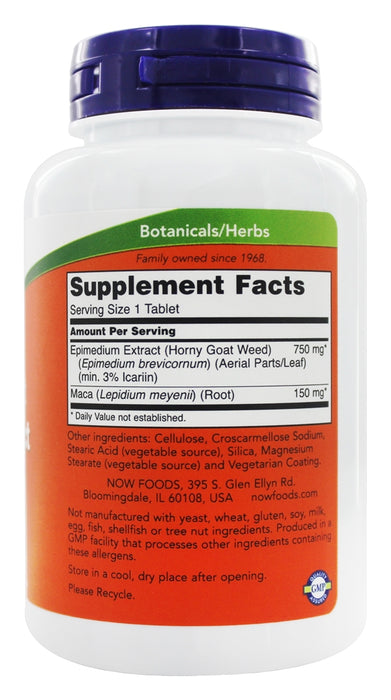now-foods-horny-goat-weed-extract-750-mg-90-tablets - Supplements-Natural & Organic Vitamins-Essentials4me