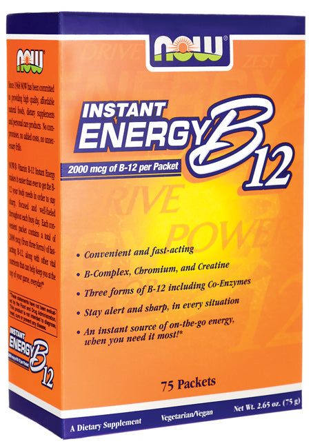 now-foods-instant-energy-b12-2000-mcg-75-packets - Supplements-Natural & Organic Vitamins-Essentials4me