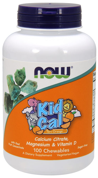 now-foods-kid-cal-tart-orange-100-chewables - Supplements-Natural & Organic Vitamins-Essentials4me