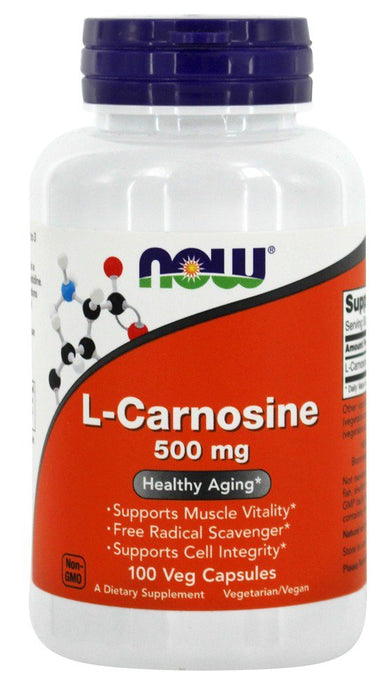 now-foods-l-carnosine-500-mg-100-vcaps - Supplements-Natural & Organic Vitamins-Essentials4me