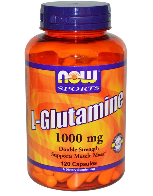 now-foods-l-glutamine-double-strength-1000-mg-120-capsules - Supplements-Natural & Organic Vitamins-Essentials4me