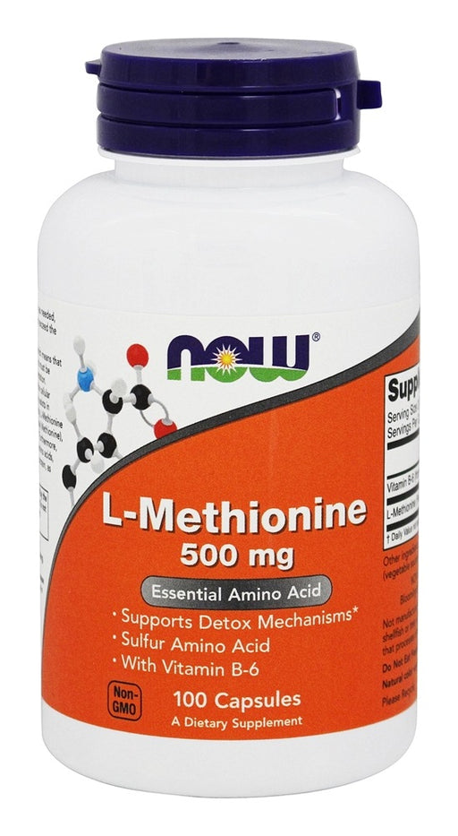 now-foods-l-methionine-500-mg-b6-10-mg-100-capsules - Supplements-Natural & Organic Vitamins-Essentials4me