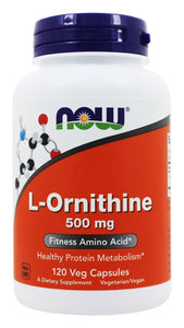now-foods-l-ornithine-500-mg-120-veg-capsules - Supplements-Natural & Organic Vitamins-Essentials4me