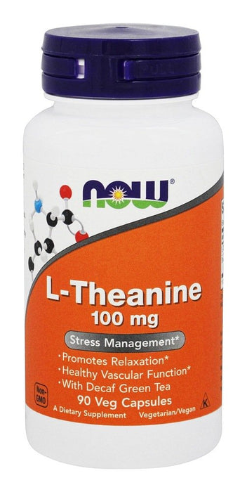 now-foods-theanine-100-mg-90-vegetarian-capsules - Supplements-Natural & Organic Vitamins-Essentials4me