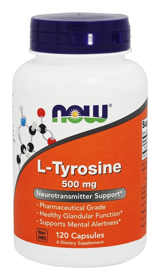 now-foods-l-tyrosine-500-mg-120-capsules - Supplements-Natural & Organic Vitamins-Essentials4me