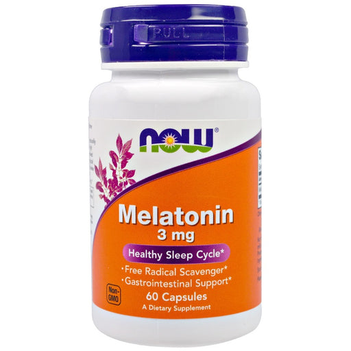 now-foods-melatonin-3-mg-60-capsules - Supplements-Natural & Organic Vitamins-Essentials4me