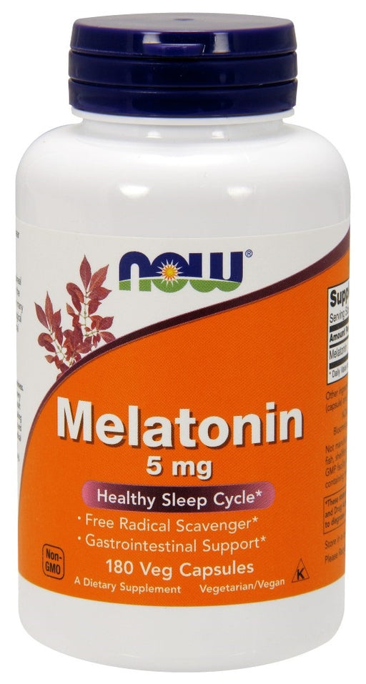 now-foods-melatonin-high-potency-5-mg-180-vcaps - Supplements-Natural & Organic Vitamins-Essentials4me