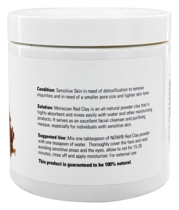 now-foods-solutions-moroccan-red-clay-powder-6-oz-170-g - Supplements-Natural & Organic Vitamins-Essentials4me