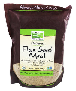 now-foods-certified-organic-flax-seed-meal-22-oz-624-g - Supplements-Natural & Organic Vitamins-Essentials4me