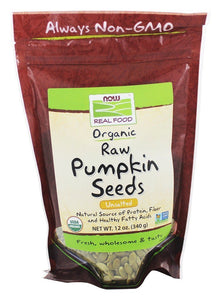 now-foods-organic-raw-pumpkin-seeds-unsalted-12-oz-340-g - Supplements-Natural & Organic Vitamins-Essentials4me