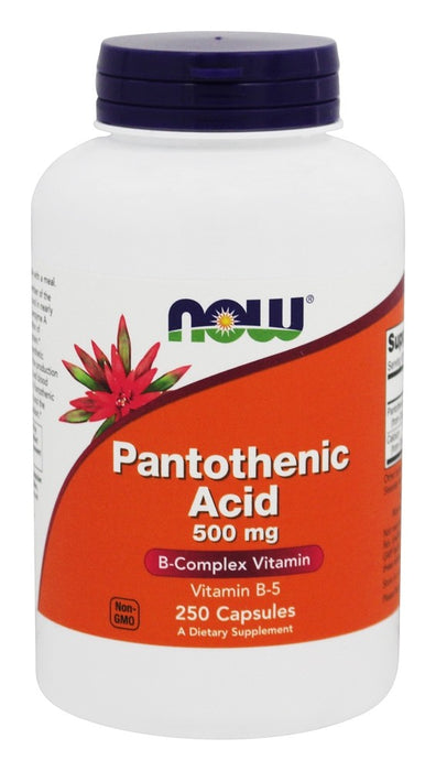 now-foods-pantothenic-acid-500-mg-250-capsules - Supplements-Natural & Organic Vitamins-Essentials4me