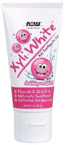 now-foods-solutions-xyli-white-kids-toothpaste-gel-bubblegum-splash-3-oz-85-g - Supplements-Natural & Organic Vitamins-Essentials4me