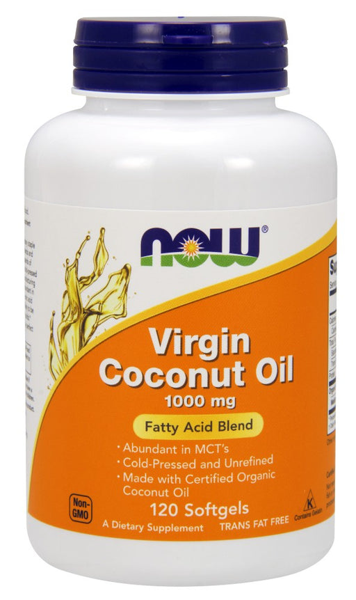 now-foods-virgin-coconut-oil-1000-mg-120-softgels - Supplements-Natural & Organic Vitamins-Essentials4me