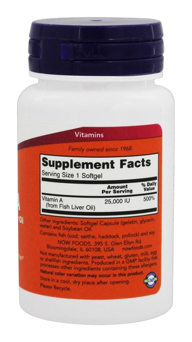 now-foods-vitamin-a-25000-iu-100-softgels - Supplements-Natural & Organic Vitamins-Essentials4me