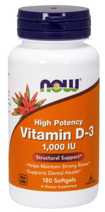 now-foods-vitamin-d-3-1000-iu-180-softgels - Supplements-Natural & Organic Vitamins-Essentials4me