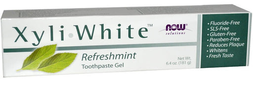 now-foods-xyli-white-refreshment-toothpaste-gel-6-4-oz-181-g - Supplements-Natural & Organic Vitamins-Essentials4me