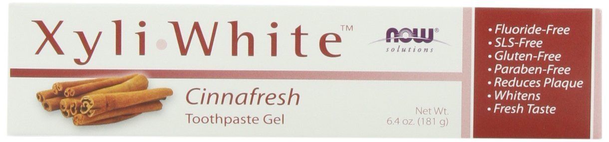 now-foods-xyli-white-cinnafresh-toothpaste-gel-6-4-oz - Supplements-Natural & Organic Vitamins-Essentials4me