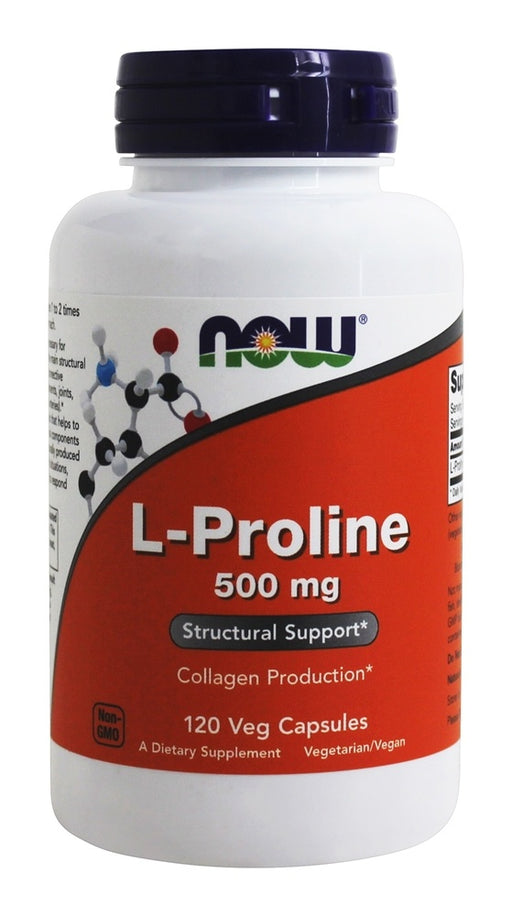 now-foods-l-proline-500-mg-120-vegetarian-capsules - Supplements-Natural & Organic Vitamins-Essentials4me