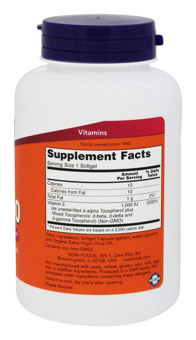now-foods-vitamin-e-1000-iu-100-softgels - Supplements-Natural & Organic Vitamins-Essentials4me
