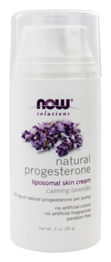 now-foods-natural-progesterone-liposomal-skin-cream-calming-lavender-3-oz - Supplements-Natural & Organic Vitamins-Essentials4me