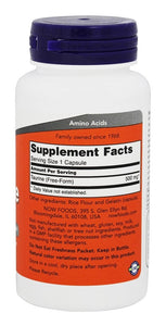 Now Foods - Taurine 500 Mg - Uzlabo Sportisko Sniegumu - Foto 7