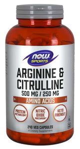 now-foods-arginine-citrulline-500-250-mg-240-veg-capsules - Supplements-Natural & Organic Vitamins-Essentials4me