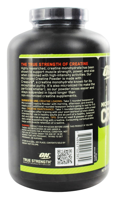 optimum-nutrition-micronized-creatine-powder-600-g - Supplements-Natural & Organic Vitamins-Essentials4me