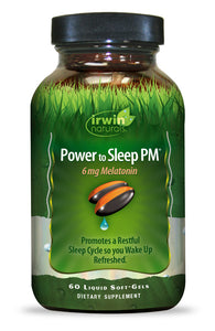 irwin-naturals-power-to-sleep-pm-melatonin-6-mg-60-softgels - Supplements-Natural & Organic Vitamins-Essentials4me