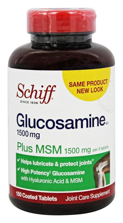 schiff-glucosamine-plus-msm-1500-mg-150-coated-tablet - Supplements-Natural & Organic Vitamins-Essentials4me