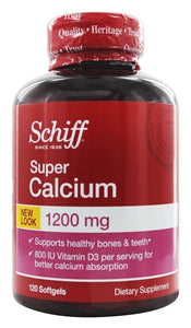 schiff-super-calcium-1200-mg-120-softgels - Supplements-Natural & Organic Vitamins-Essentials4me