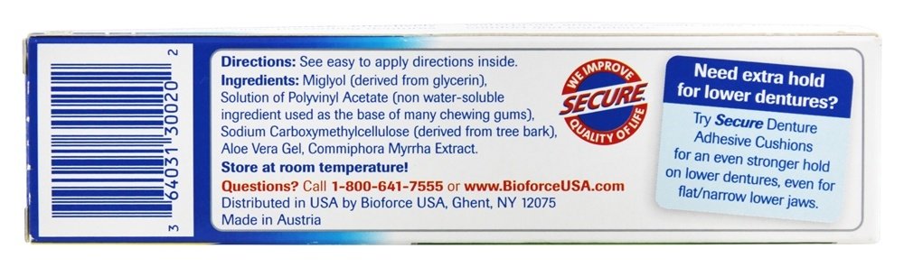 secure-sensitive-waterproof-denture-adhesive-1-4-oz - Supplements-Natural & Organic Vitamins-Essentials4me