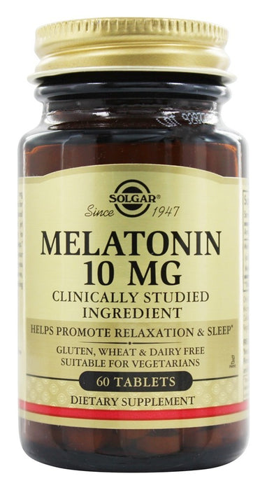 solgar-melatonin-10-mg-60-tablets - Supplements-Natural & Organic Vitamins-Essentials4me
