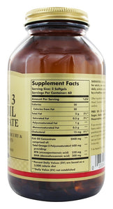 solgar-omega-3-fish-oil-concentrate-120-softgels - Supplements-Natural & Organic Vitamins-Essentials4me