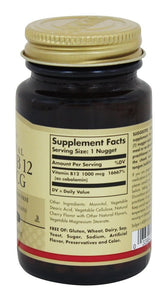 solgar-vitamin-b12-sublingual-1000-mcg-100-nugget - Supplements-Natural & Organic Vitamins-Essentials4me