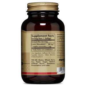solgar-lutein-20-mg-60-softgels - Supplements-Natural & Organic Vitamins-Essentials4me