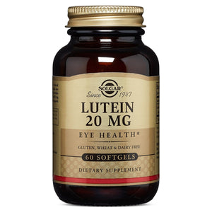 solgar-lutein-20-mg-60-softgels - Supplements-Natural & Organic Vitamins-Essentials4me