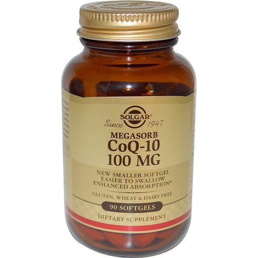 solgar-megasorb-coq-10-100-mg-90-softgels - Supplements-Natural & Organic Vitamins-Essentials4me
