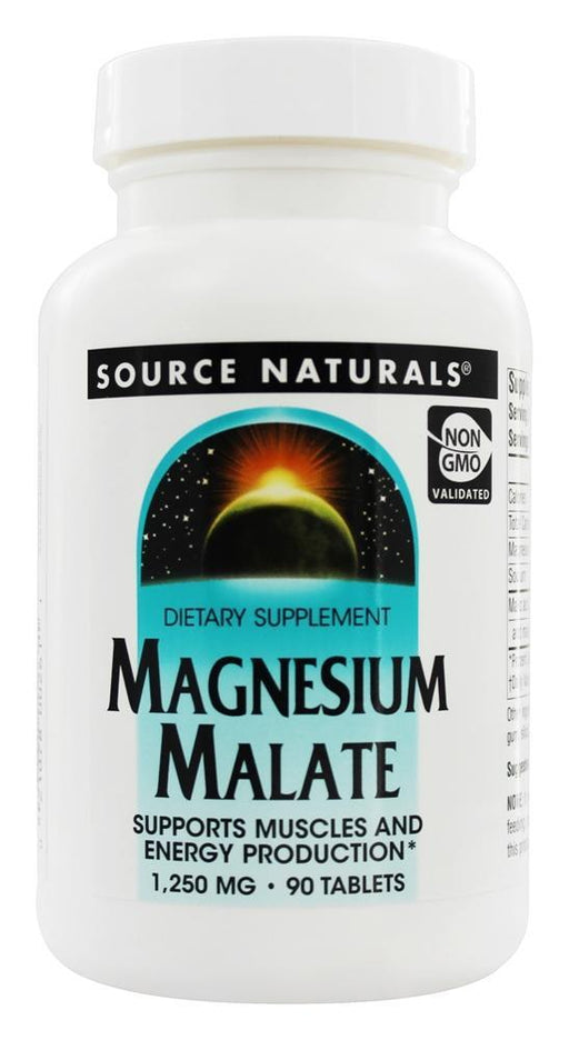 source-naturals-magnesium-malate-1250-mg-90-tablets - Supplements-Natural & Organic Vitamins-Essentials4me
