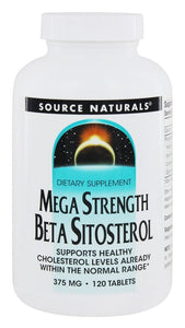 source-naturals-mega-strength-beta-sitosterol-375-mg-120-tablets - Supplements-Natural & Organic Vitamins-Essentials4me