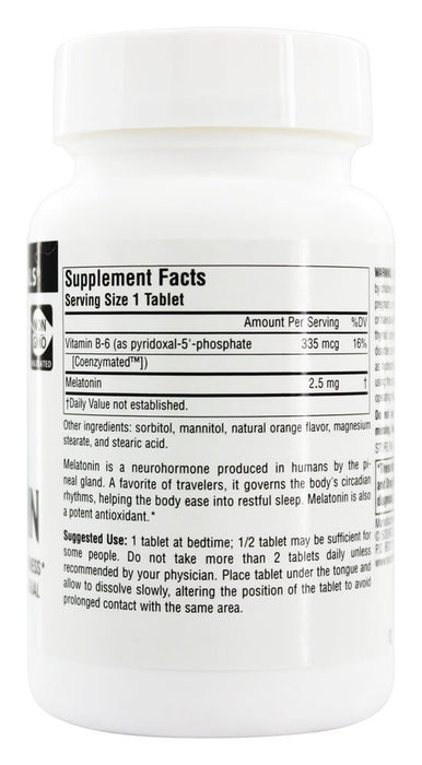 source-naturals-melatonin-2-5-mg-120-tablets-or-lozenges-packaging-may-vary - Supplements-Natural & Organic Vitamins-Essentials4me