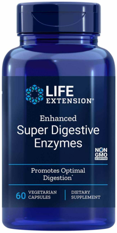 life-extension-enhanced-super-digestive-enzymes-60-vegetarian-capsules - Supplements-Natural & Organic Vitamins-Essentials4me