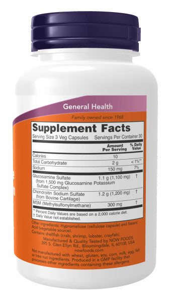 now-foods-glucosamine-chondroitin-with-msm-90-capsules - Supplements-Natural & Organic Vitamins-Essentials4me