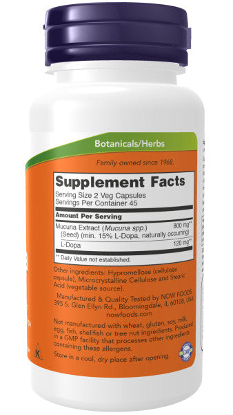 now-foods-dopa-mucuna-90-veg-capsules - Supplements-Natural & Organic Vitamins-Essentials4me